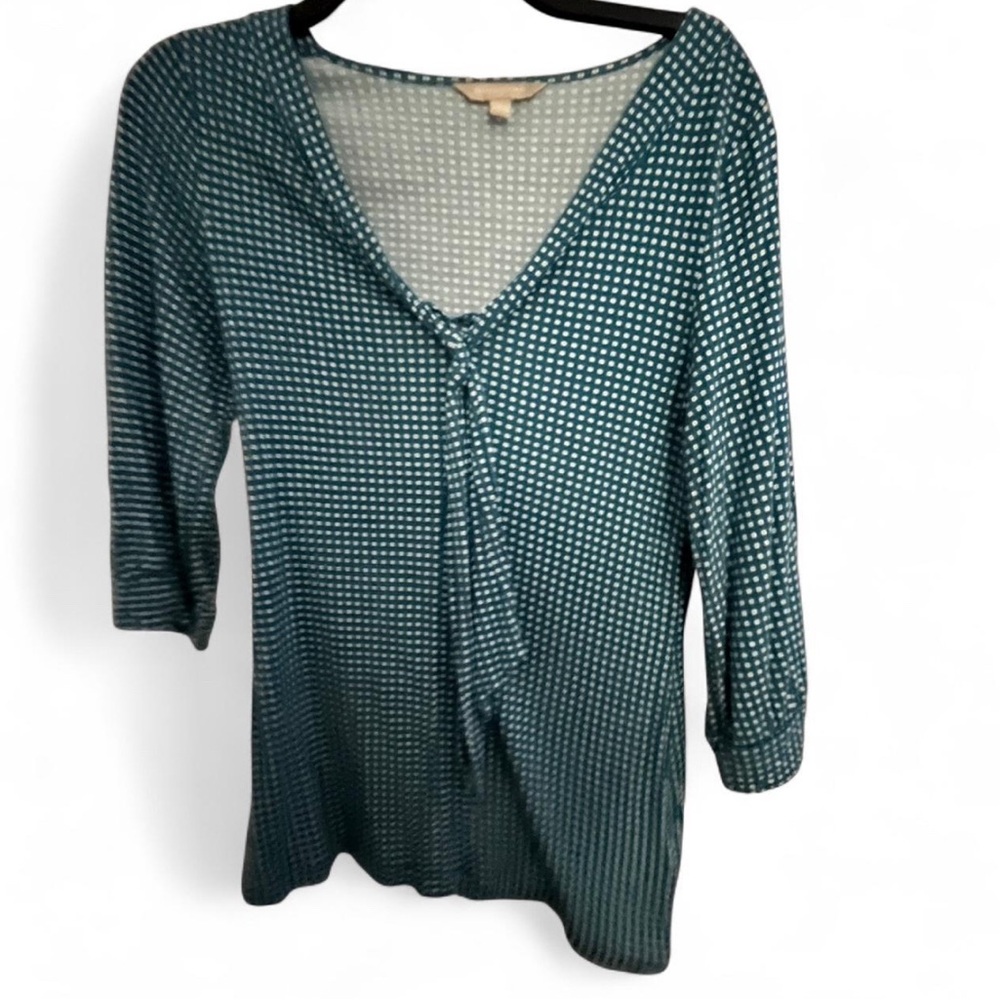 Banana Republic Teal Patterned Women's Top. Size small